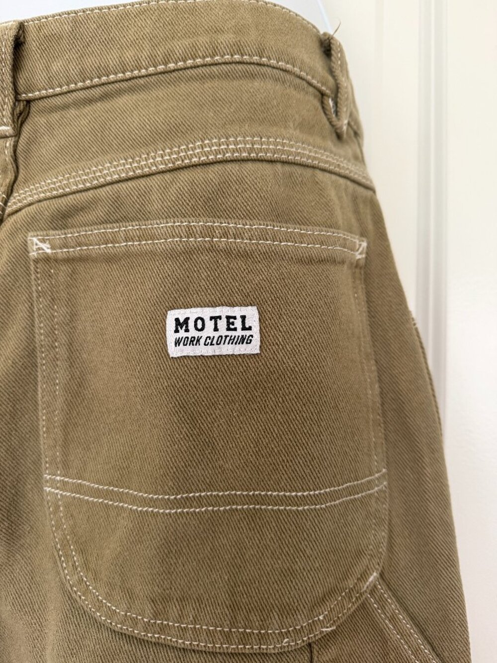 Motel Rocks Carpenter Parallel Jeans Khaki - XS/33L